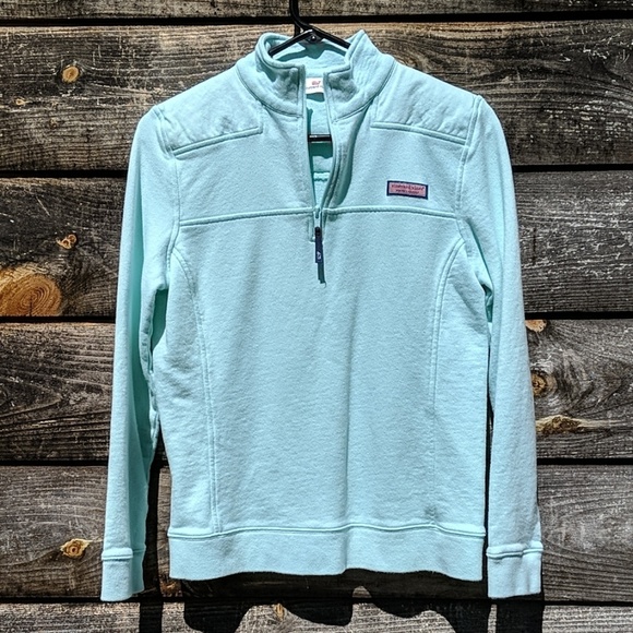 Vineyard Vines Tops - Vineyard Vines Mint Green Quarter Zip Sweatshirt